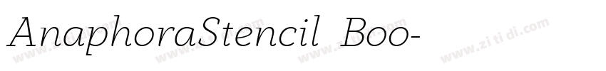 AnaphoraStencil  Boo字体转换